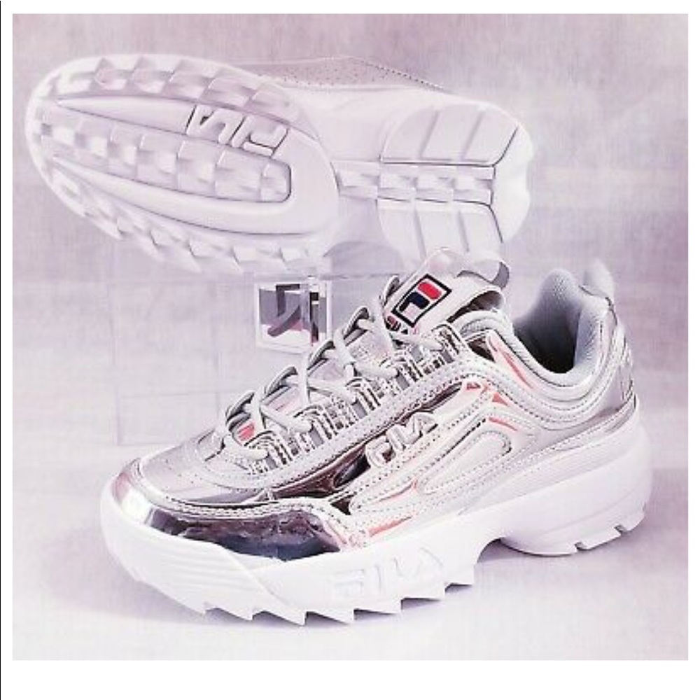 Fila Disruptor Sneakers - Shiny Metallic